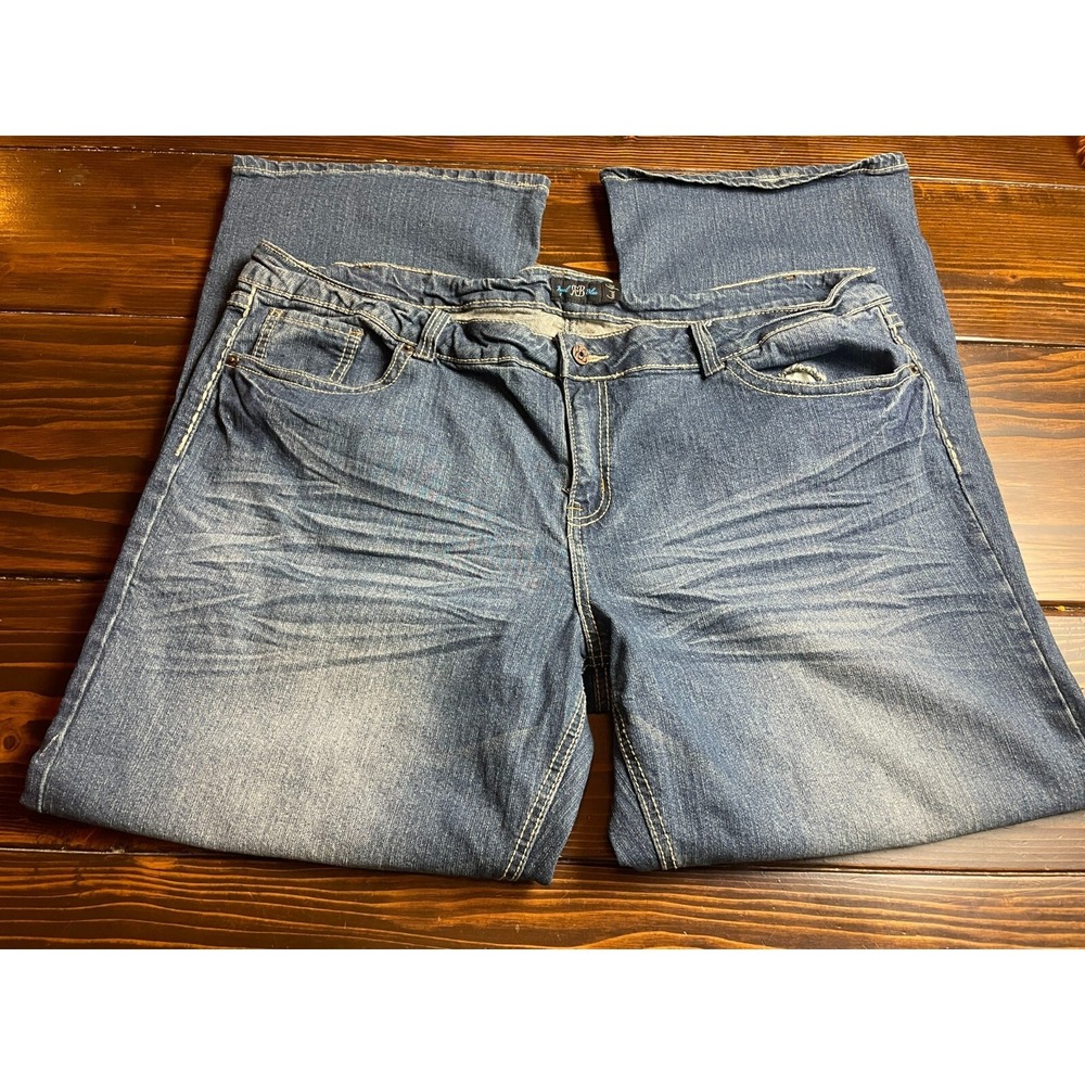 Royal Blue Jeans, Women's Plus Size 23x30, Blue, Denim, Boot Cut, Boot Fit
